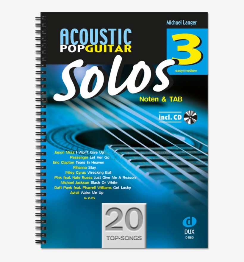 Edition Dux Acoustic Pop Guitar Solos 3, transparent png #5743967