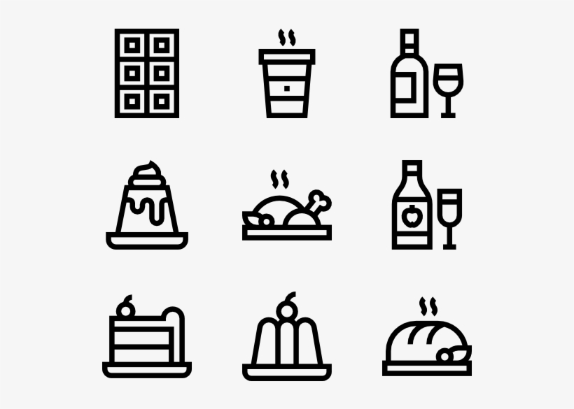 Christmas Food And Drinks Lineal - Wilco, transparent png #5744069