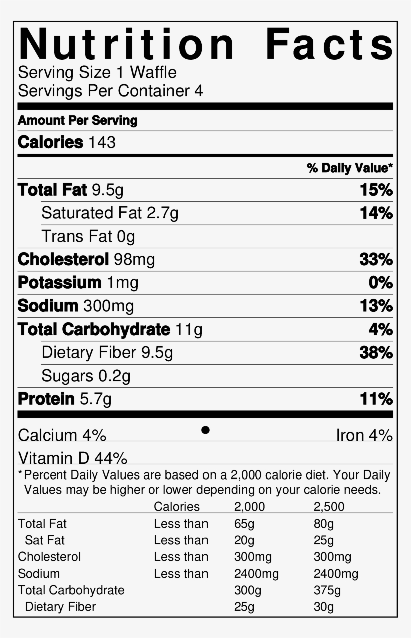 Rice Krispie Treat Nutrition Facts Label Blog Dandk