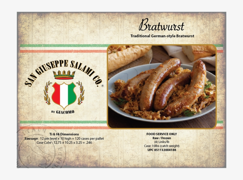 Fresh Sausage Wholesale Catalog - Sausage, transparent png #5745855
