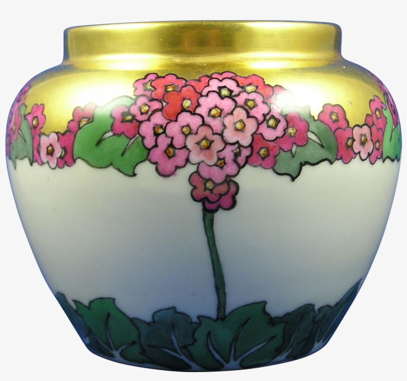 Hutschenreuther Selb Bavaria Arts & Crafts Floral Motif - Vase, transparent png #5746157