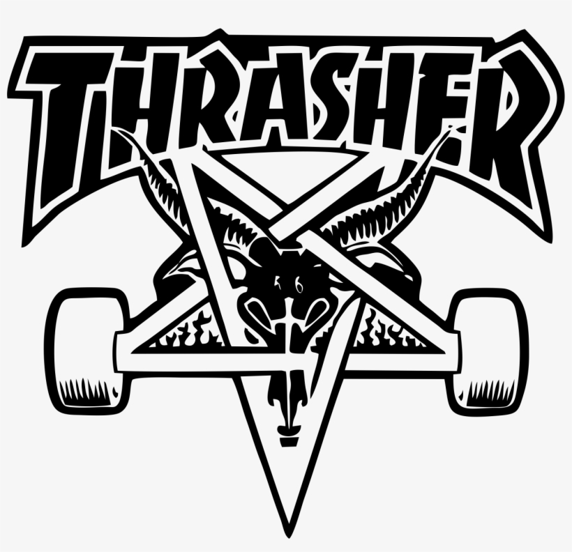 Женская Футболка Thrasher Logo - Pentagram Thrasher, transparent png #5747482
