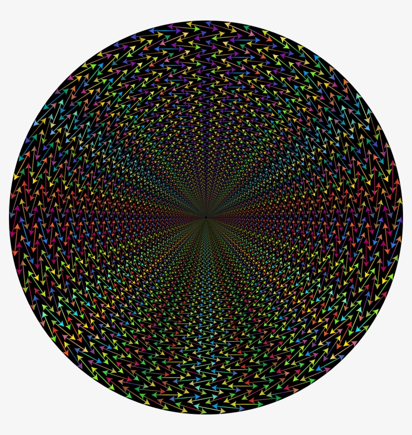 Double Arrow Vortex Variation 2 Polyprismatic - Placemat, transparent png #5747898