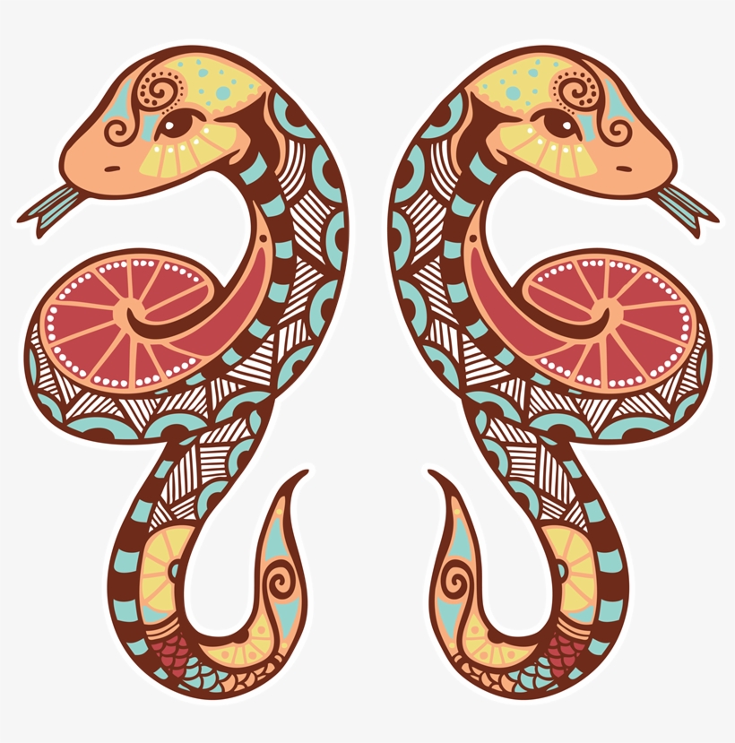 Zodiac - Gemini Snake, transparent png #5748885