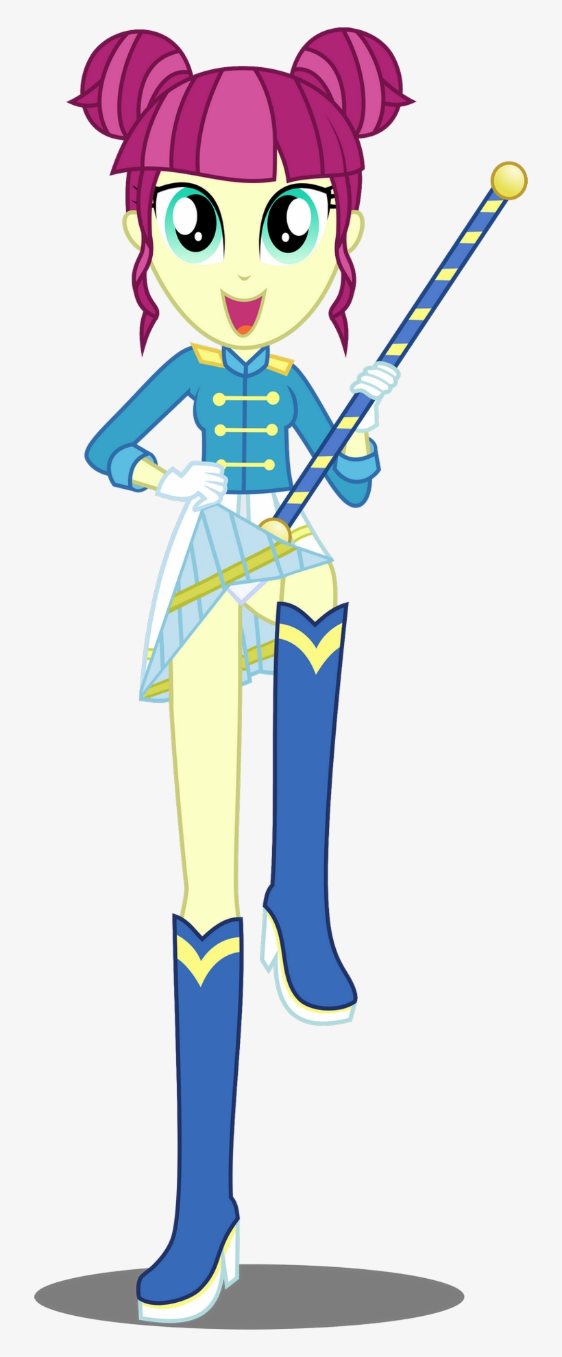 Background Human, Baton, Clothes, Edit, Equestria Girls, - Equestria Girls Sweeten Sour, transparent png #5749552