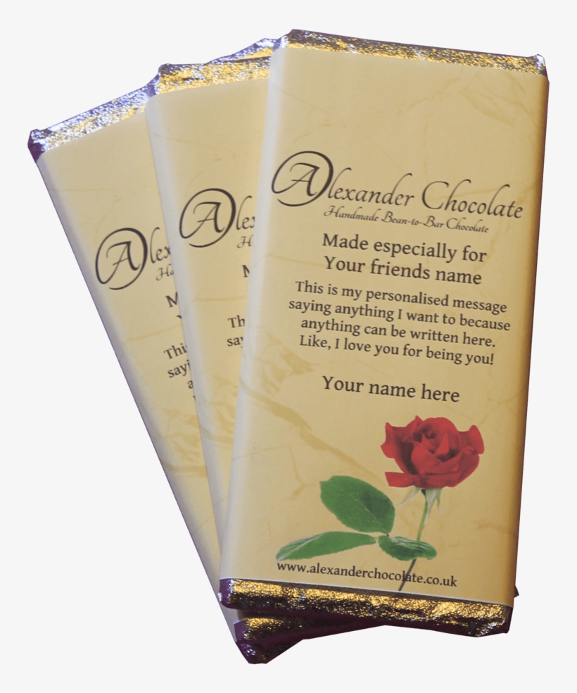 Personalised Chocolate Bar - Alexander Chocolate, transparent png #5749670