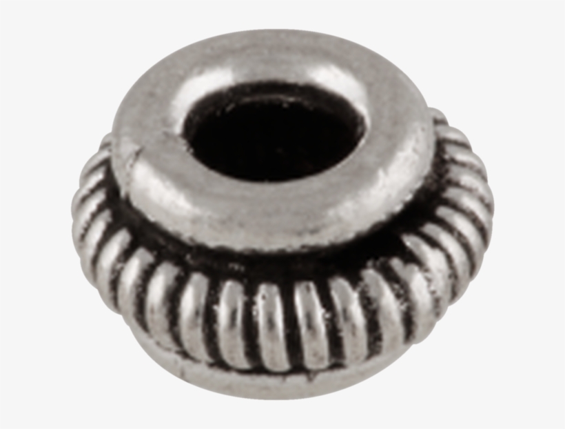 Bead With Grooved Wire 925/-, Oxidised - Jewellery, transparent png #5750631