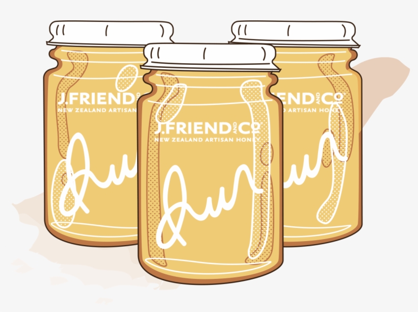 Friend And Co - J Friend - White Clover Honey - Carbon Neutral 160g, transparent png #5751039