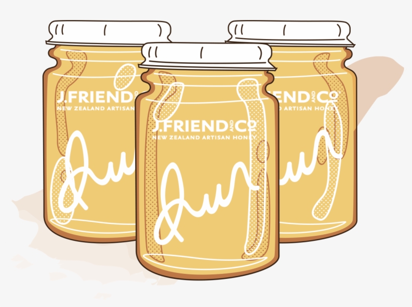Friend And Co - J Friend - White Clover Honey - Carbon Neutral 160g, transparent png #5751039