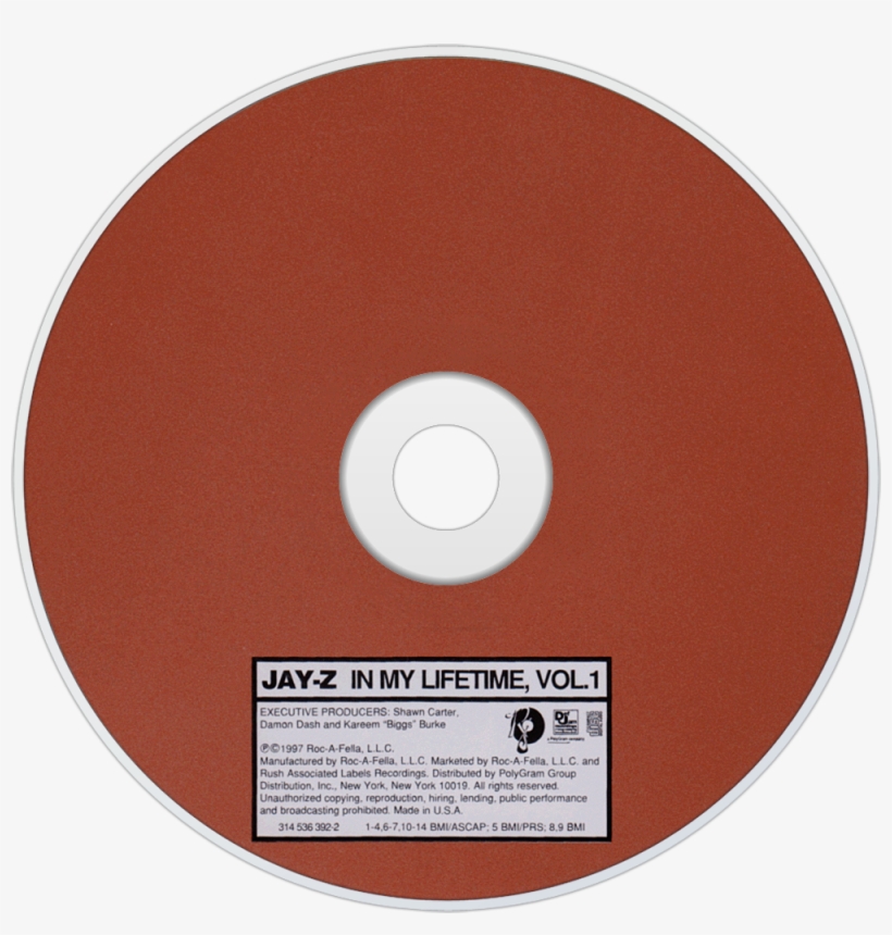 Jay-z In My Lifetime, Vol - Jay Z In My Lifetime Vol 1 Cd, transparent png #5751680