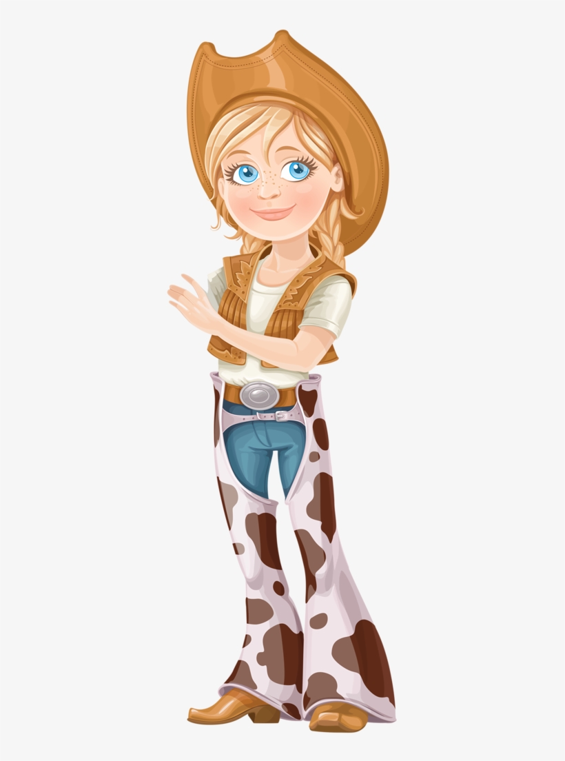 Shutterstock 195629369 [преобразованный] - Cowboy Girl Cartoon, transparent png #5755498