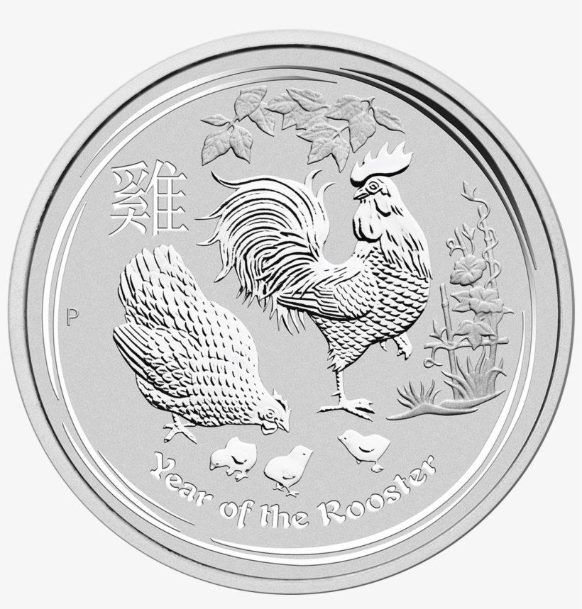 1 Kilo Silver 2017 Year Of The Rooster Bu - Perth Mint Year Of The Rooster, transparent png #5756294