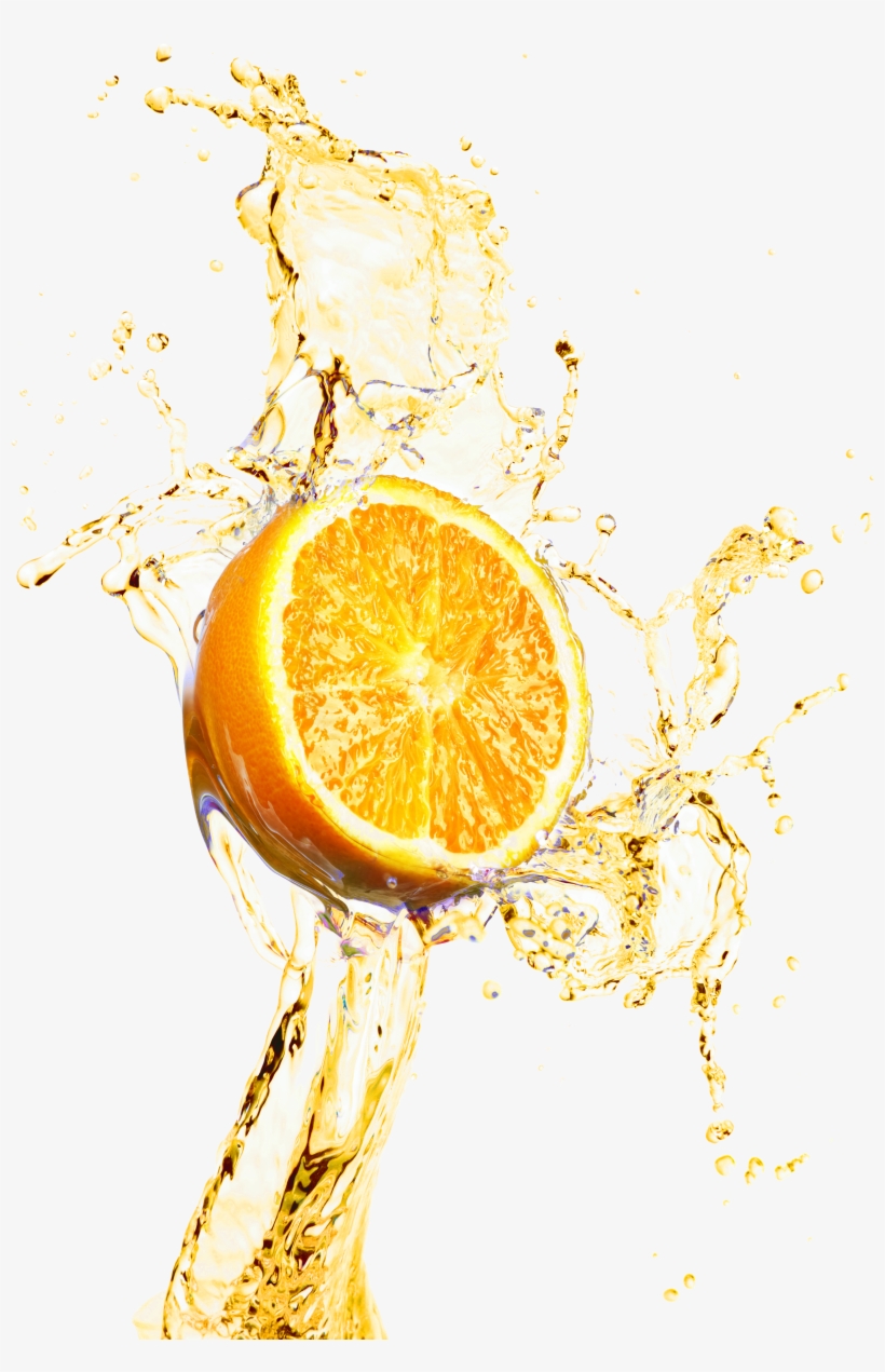 Material Lemonade Decoration Juice Splash Design Orange - 471-354 Orange In Water Xxl Uit De Collectie Xxl Wallpaper, transparent png #5756497