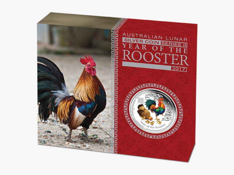 Australian Lunar 2017 Year Of The Rooster 1oz Silver, transparent png #5756502