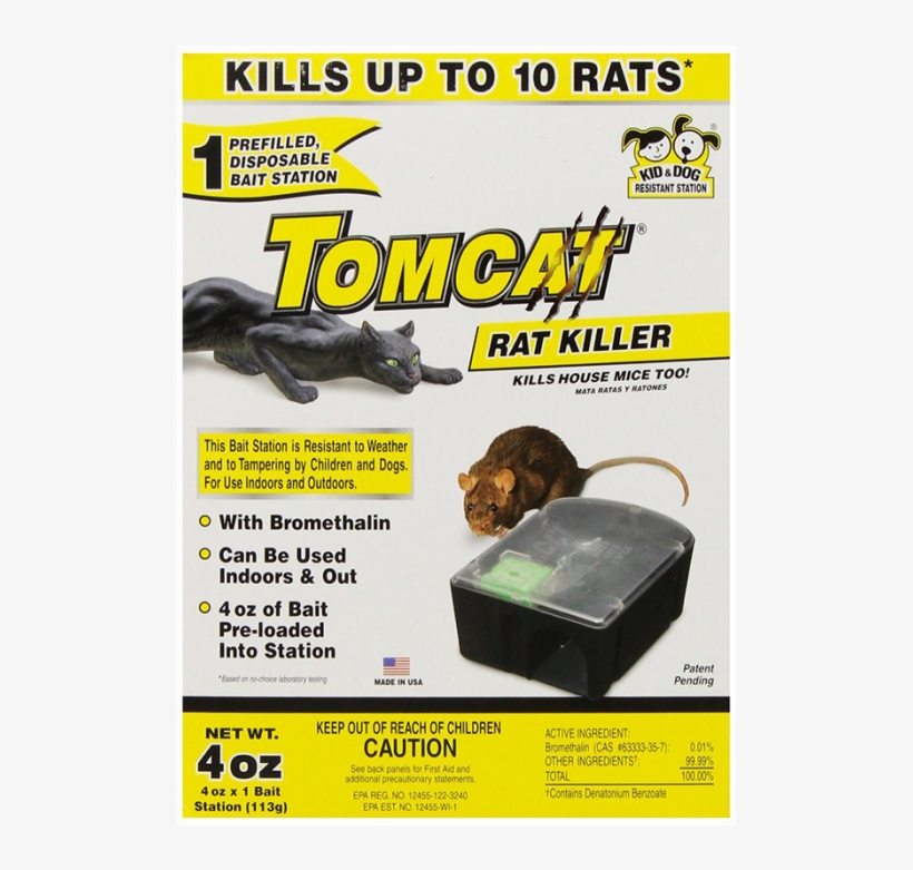 Tomcat Rat Killer Bait Station - Tomcat Disposable Rat Killer, transparent png #5756615
