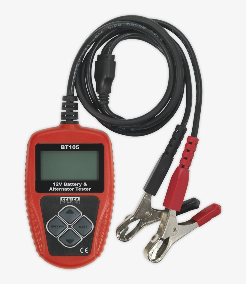 Homesealey Toolsvehicle Service Toolselectricsbattery - Sealey Bt105 - Digital Battery & Alternator Tester, transparent png #5757511
