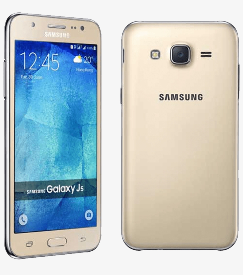 Samsung Galaxy J5 Dual Sim Cellphone Gold - Galaxy J5 Gold, transparent png #5758687