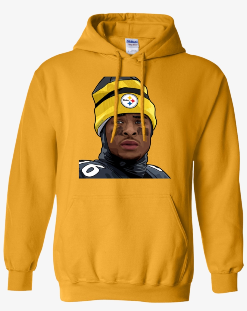 Le'veon Bell Nfl Hoodie - Yellow Hoodie With Roses, transparent png #5759310