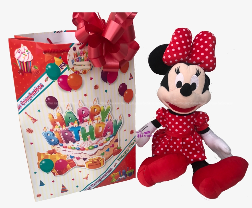 Peluche Minnie Mouse Con Funda De Regalo - Peluches En Fundas De Regalo, transparent png #5759387