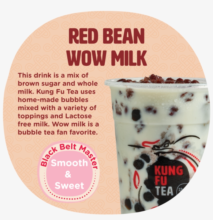 Redbeanback - Kung Fu Tea Cocoa Cream Wow, transparent png #5760221