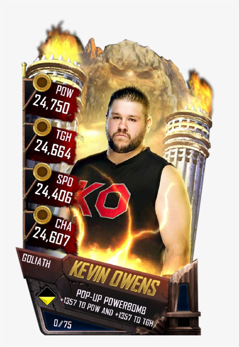 Kevinowens S4 20 Goliath - Wwe Supercard Goliath Cards, transparent png #5762236