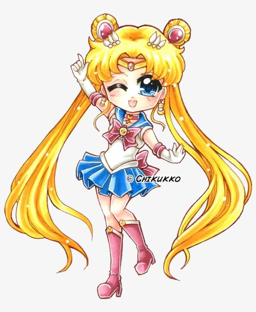 Sailor Moon, Fanart Of Sailor Moon - Sailor Moon Crystal Cute, transparent png #5762443