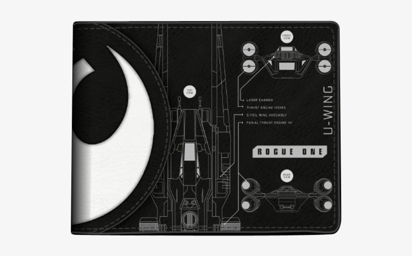 Rogue One Death Star U Wing Split Logo Bi Fold Wallet - Wallet: Star Wars Rogue One - Death Star/u-wing Split, transparent png #5763116