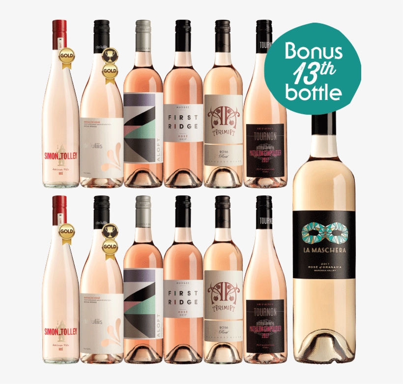 Rosé Days Dozen With Bonus Bottle - La Maschera Rosé Of Granaxia 2016, transparent png #5763889