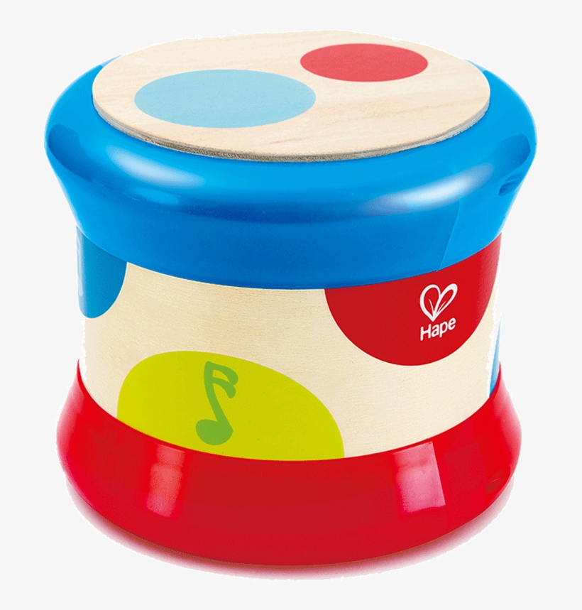 Hape Baby Hand Drums Children's Music Toys Rolling - Hape Baby Drum, transparent png #5764880