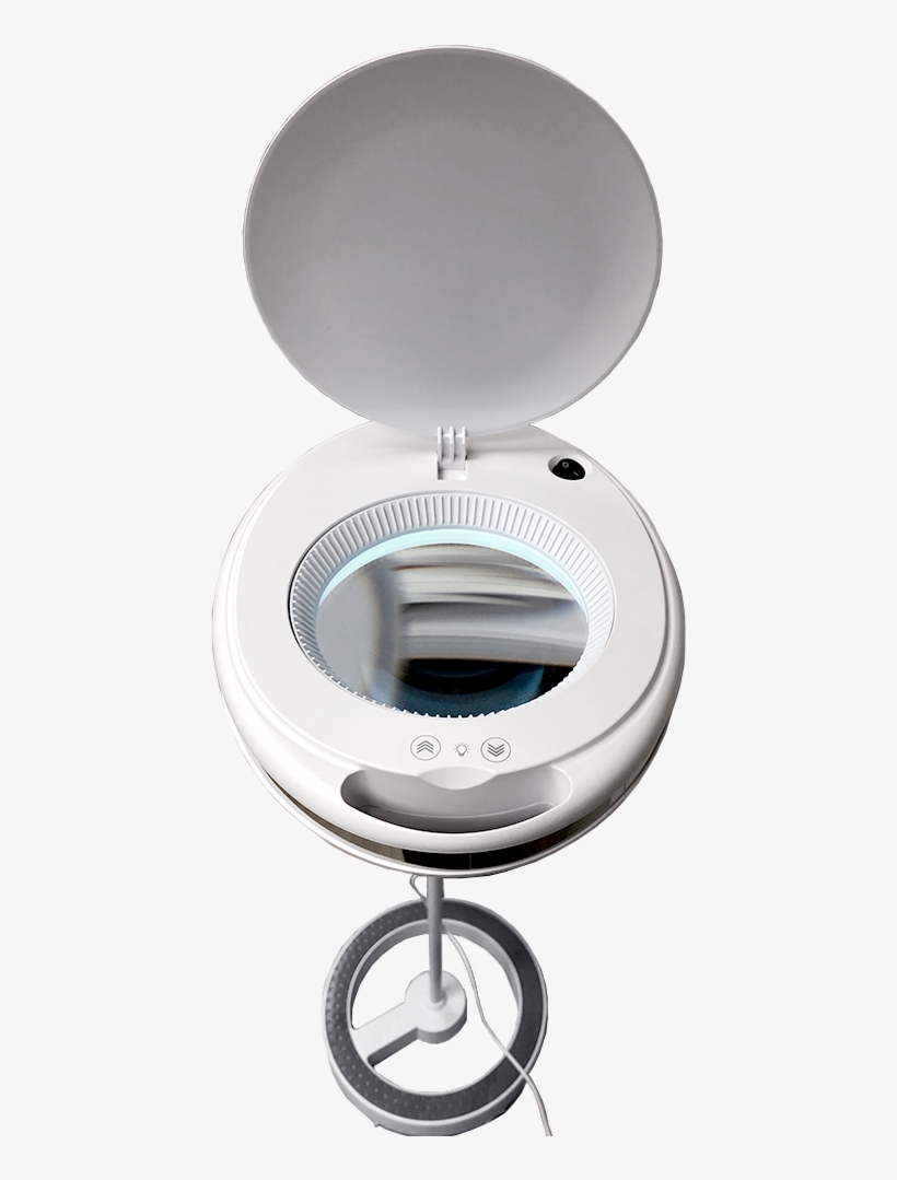 Magnifying Led Floor Lamp - Circle, transparent png #5765360