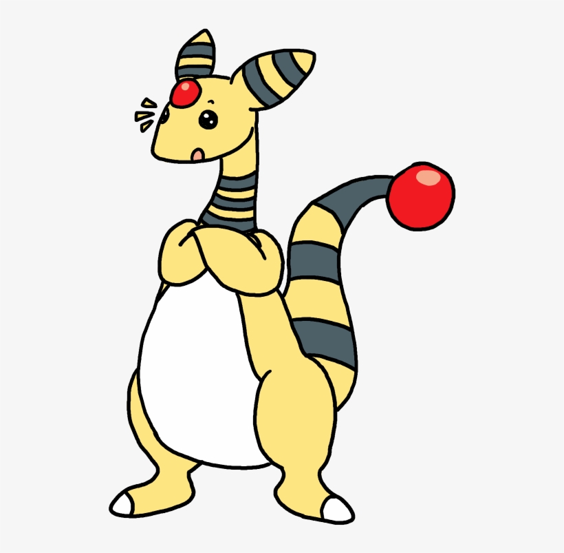Ampharos - Cartoon, transparent png #5765756