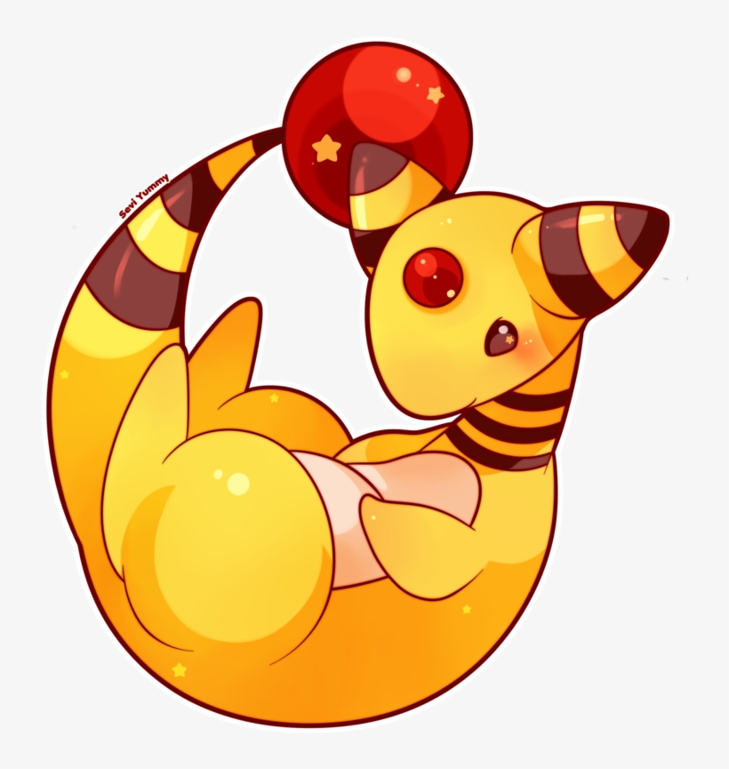 C-couple Hits Then I Sway - Ampharos Cute, transparent png #5765809