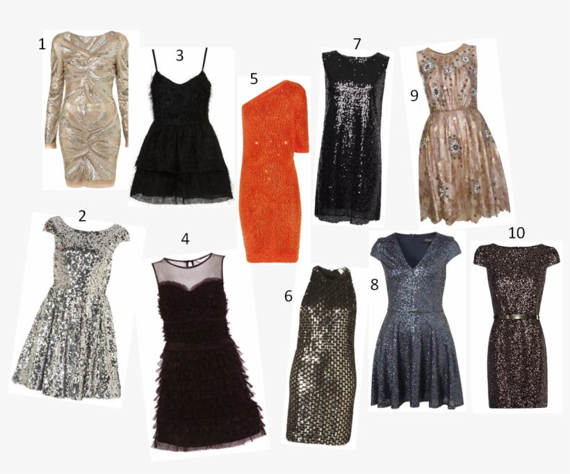 Sequins Your Way Into 2013 - New Year's Eve Skater Dress, transparent png #5766968