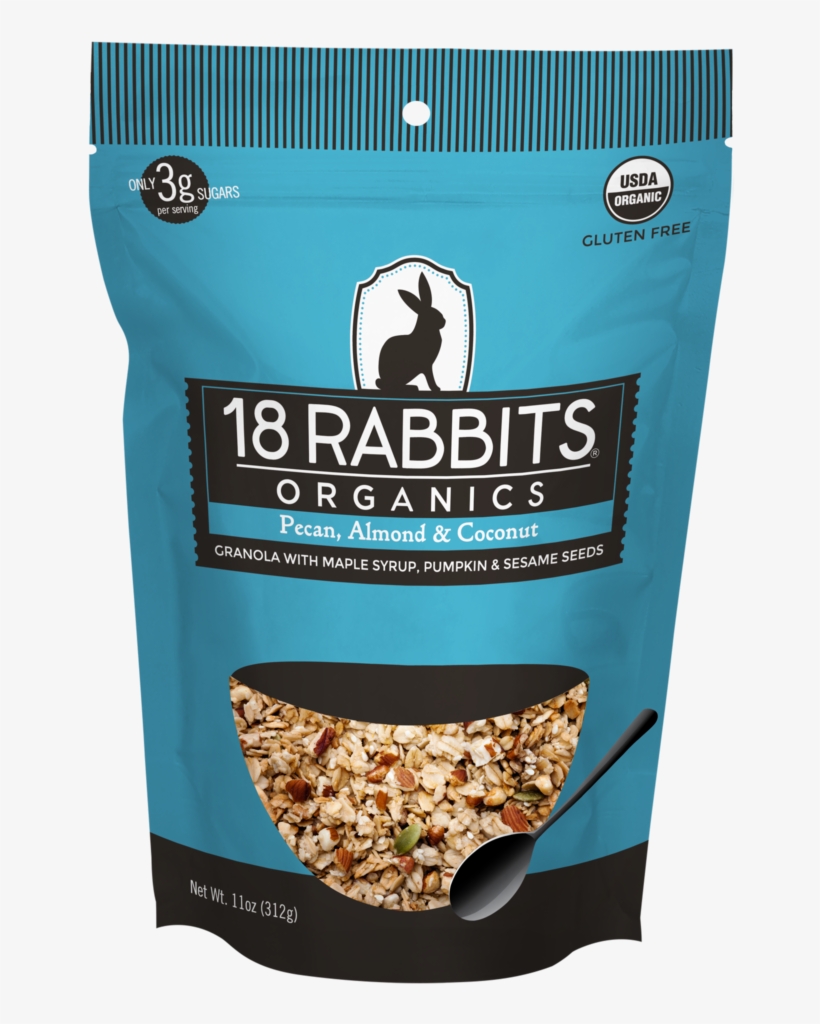 Pecan, Almond & Coconut Granola - 18 Rabbits Organic Felicitas Granola, Vanilla, Cherry, transparent png #5767703