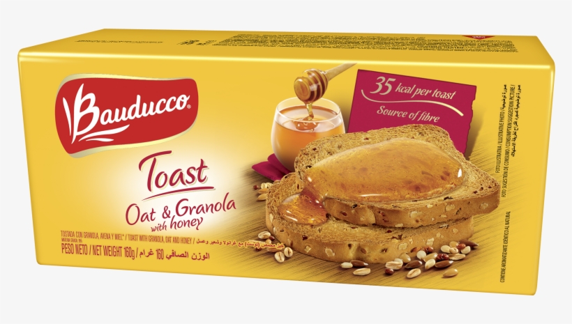 Oat & Granola With Honey Toast - Bauducco Multi-grain Toast - 5.64 Oz Bag, transparent png #5767931