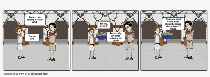 A True Caesar Salad - Cartoon, transparent png #5768159