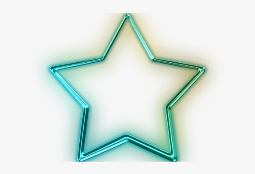 Clipart Neon Star Line Png, transparent png #5768292