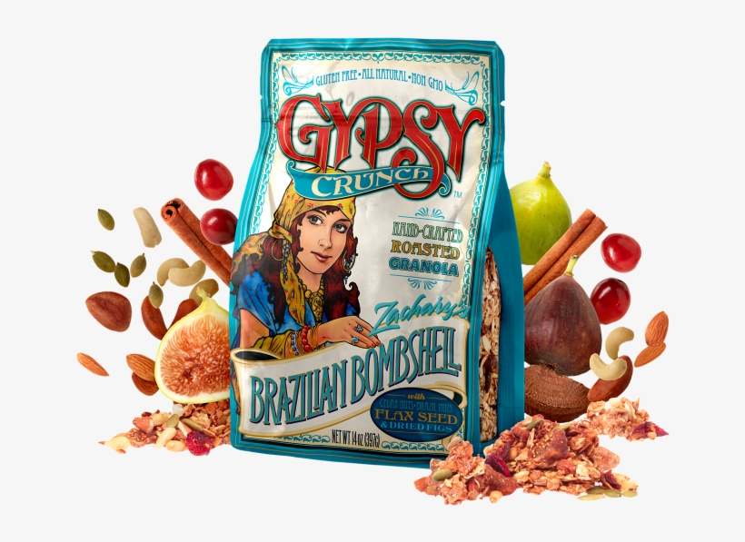 Gypsy Crunch Brazilian Bombshell Granola, Gluten Free, - Gypsy Crunch Granola Mod Macs 14 Oz., transparent png #5768350
