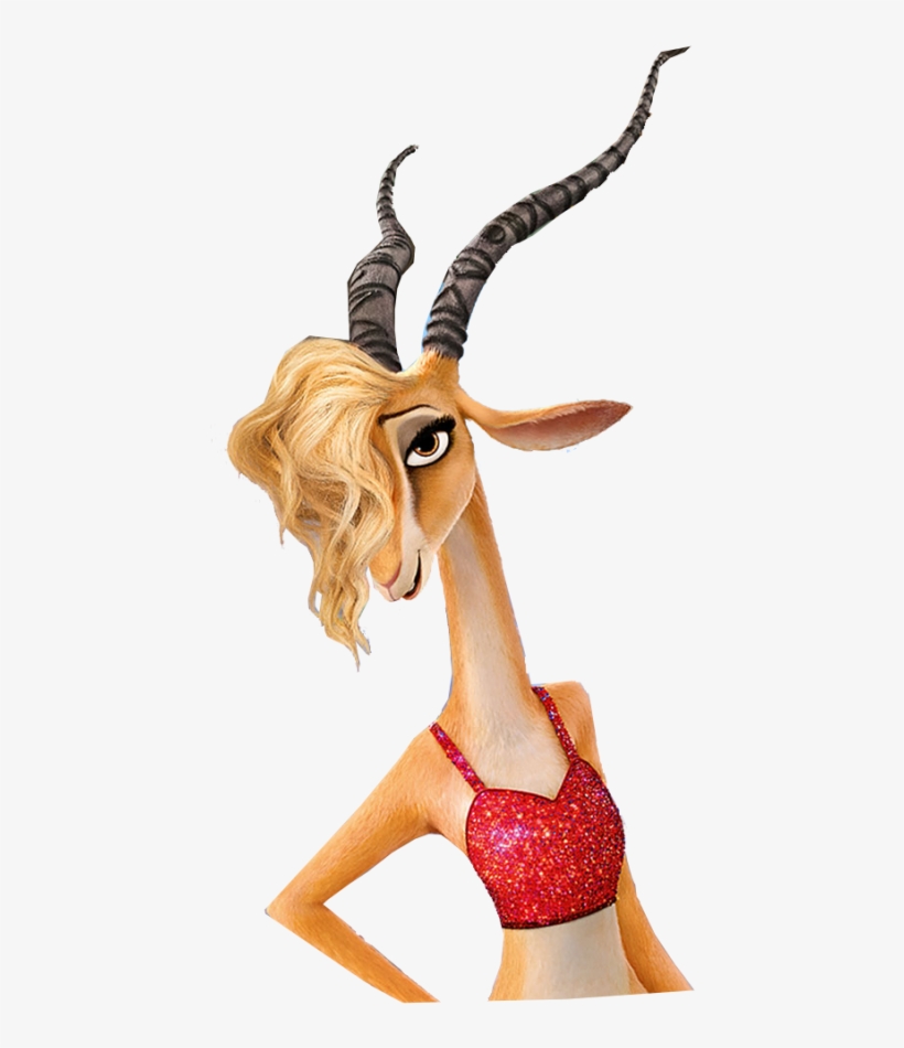 As A Female Picture Editor Walking Onto A Male Dominated Zootopia Gazelle Shakir Wavy Long Golden Blonde Bangs Free Transparent Png Download Pngkey