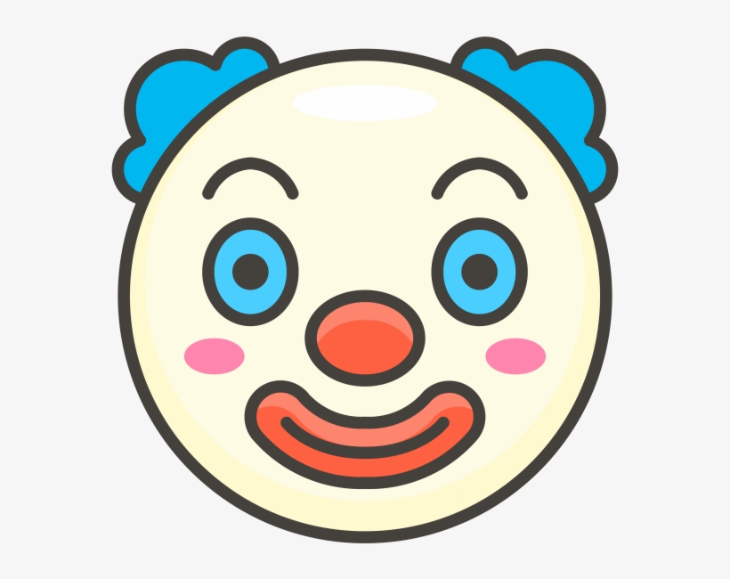 Clown Face Emoji - Emoji Badut, transparent png #5770770