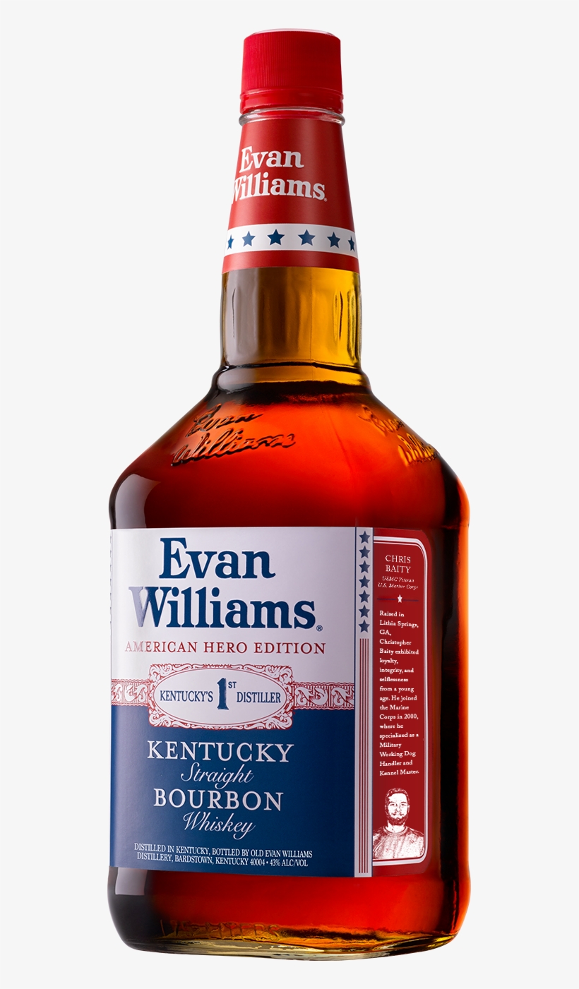 Bottle-slider - Evan Williams White Label Bourbon Whiskey, transparent png #5771345