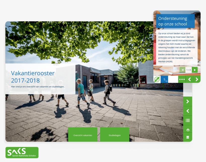 0811 Interactive Brochure Example Saks - School, transparent png #5771604