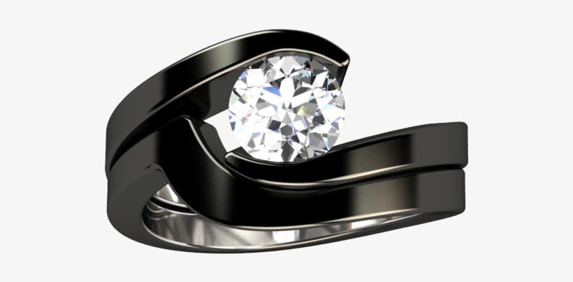 Titanium Is A Very Resilient Metal - Black Titanium Engagement Rings Uk, transparent png #5771661
