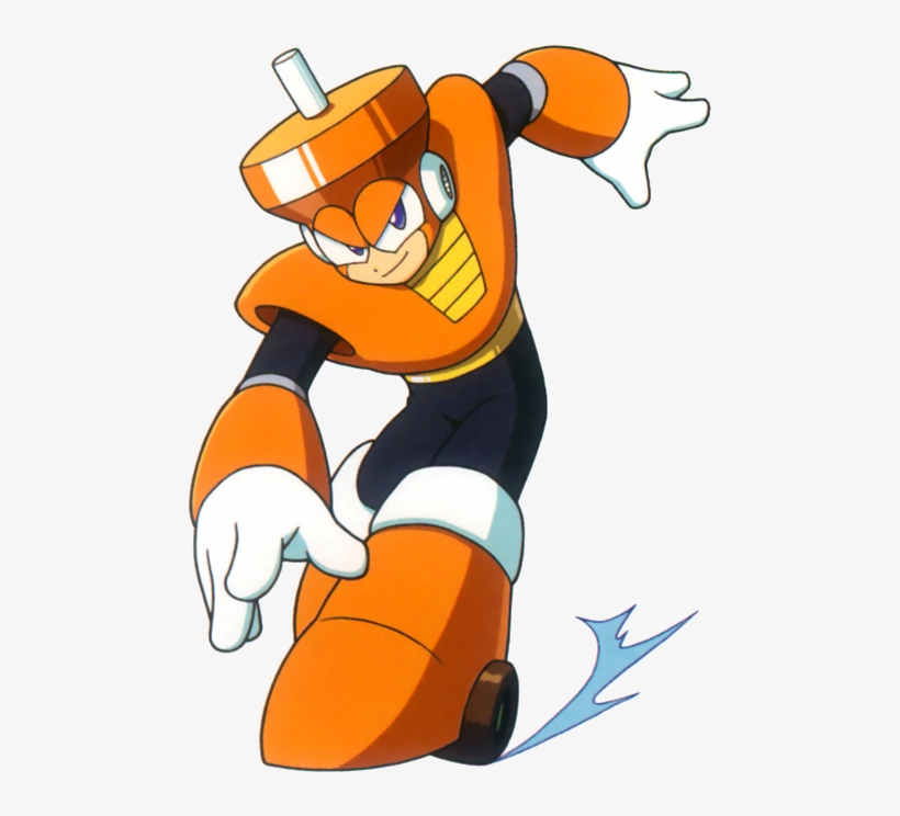 Top Man - Top Man Mega Man, transparent png #5773290
