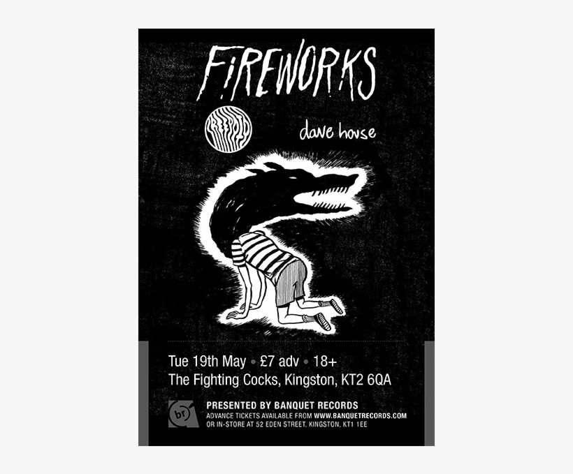 Fireworks / Creepoid / Dave House - Punk Album Cover Art, transparent png #5773634