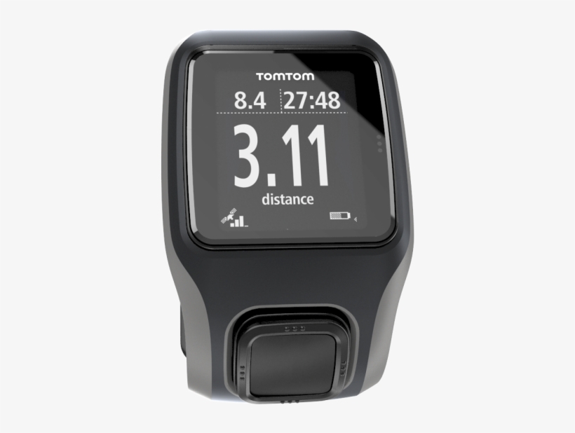 Tomtom Multi-sport Gps Watch Heart Rate Monitor - Tomtom Multi-sport Cardio Gps Watch (red/white), transparent png #5773745