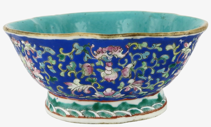 Chinese Porcelain Polychrome Floral - 19th Century, transparent png #5773808
