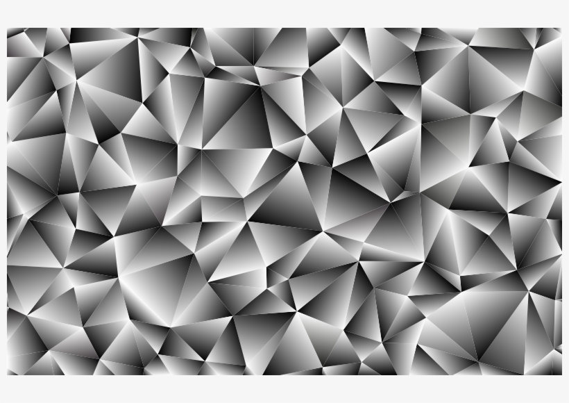 Medium Image - Polygon Texture Black And White Png, transparent png #5776116