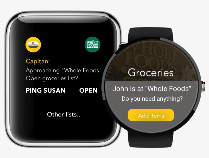 Http Www Getcapitan Com First Smart Grocery List App Apple Watch 42