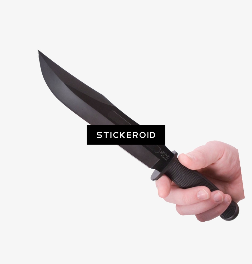 Knife - Sog Fx01n-cp Fixation Bowie Knife With Clam Pack, transparent png #5776769